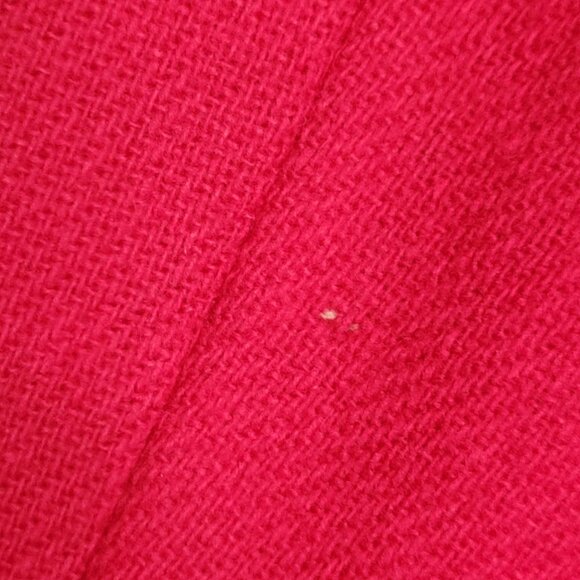 Vintage Women's 8 Wool Blend Red Blazer Jacket Business Career Old Money Preppy - Picture 8 of 8